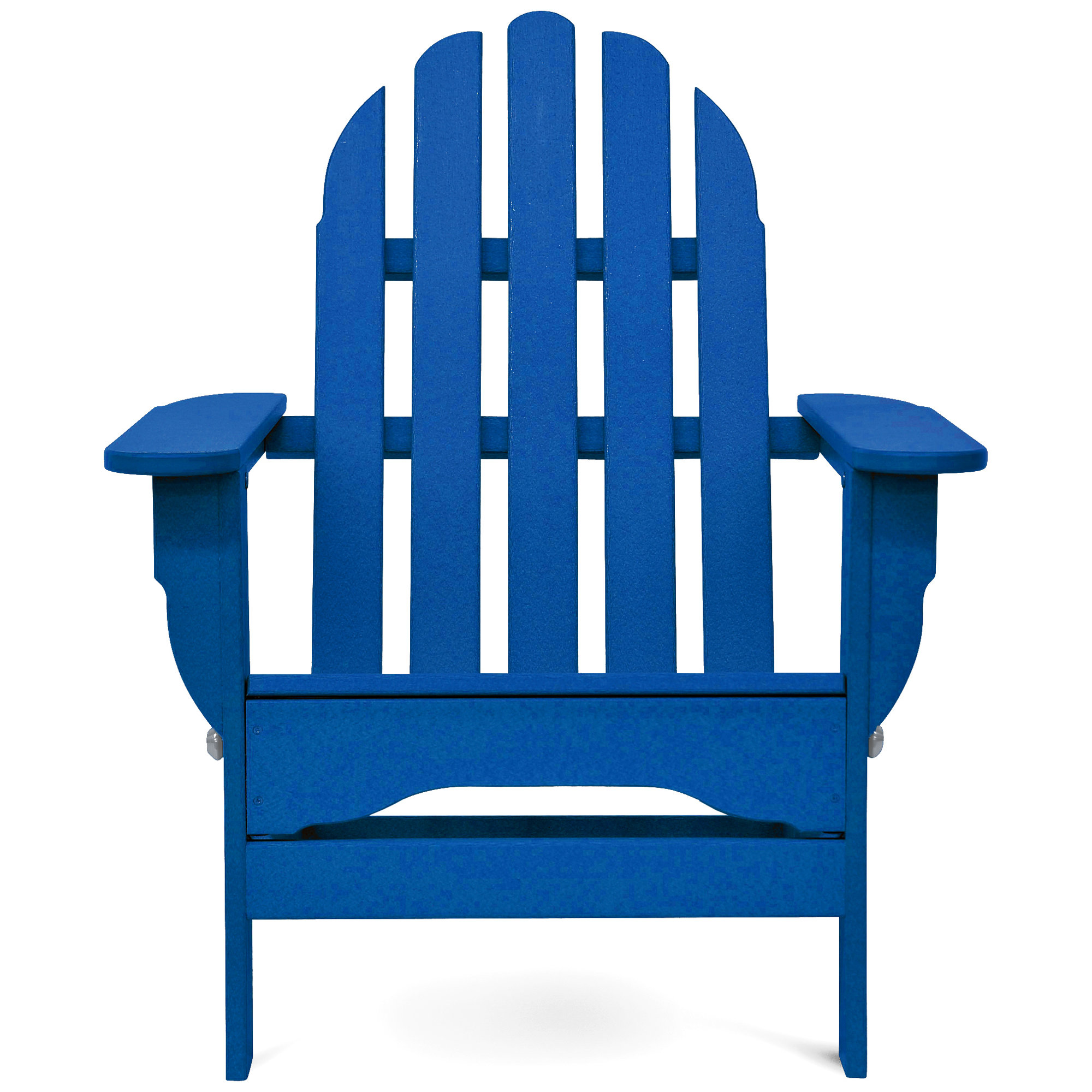 Leighton Plastic Folding Adirondack Chair, Royal Blue