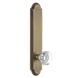 Grandeur Arc Tall Plate Privacy with Chambord Crystal Door Knob