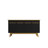 Yonkers 63" Mid-Century Modern Sideboard with 4 Shelves in Black-1670489505