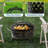 Chartian 19.4'' H x 30.3'' W Iron Wood Burning Outdoor Fire Pit with Lid