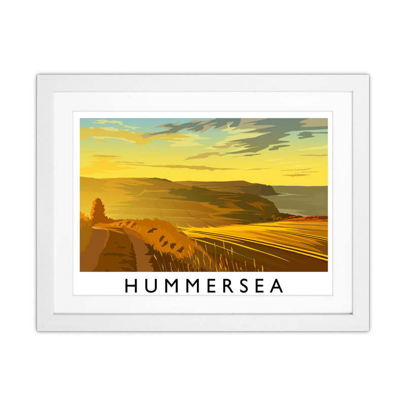 Hummesea by Richard O'Neill - Print, White Framed, 43.5cm H x 53.5cm W x 3cm D