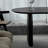 Simple Black Oval Durable Solid Wood Table-1098209602