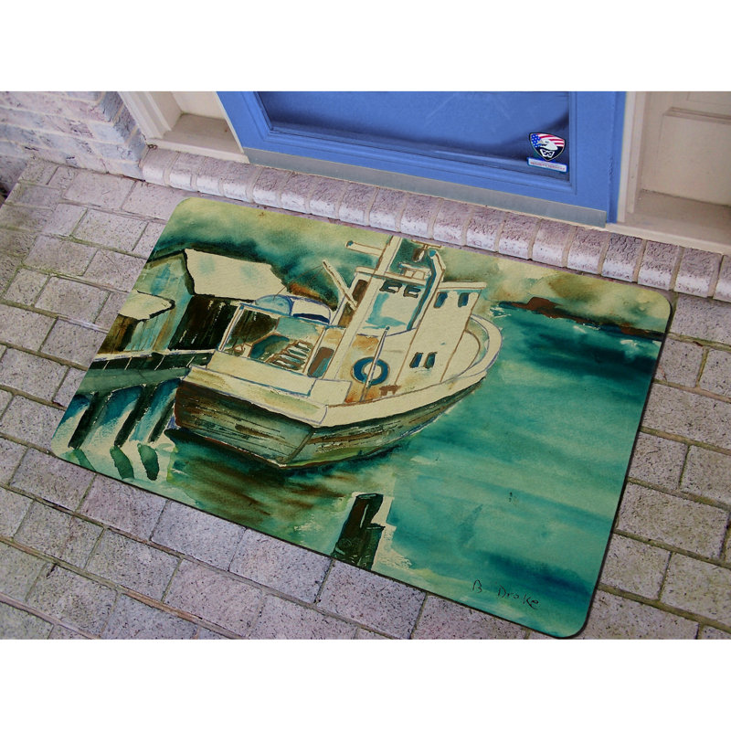 Tapis pour porte de bateau Affric Oyster, Rectangle 1 pi 6 po x 2 pi 2 po