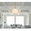 Silma 3 Dimmable Light Alabaster in Chandelier