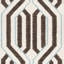 Tapis à motif géométrique en laine / coton tissé à la main Dhurries en brun / beige / crème-9837511