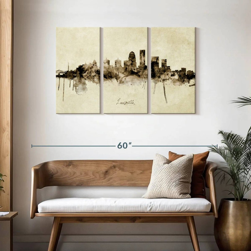 Nicci, Louisville, Kentucky City Skyline I, H 28 po x l 45 po