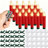 20 Pack Led Flameless Red Taper Clip On/suction Cup Candles For Christmas Tree/window, 3.5" Flickering Warm White-1638365537