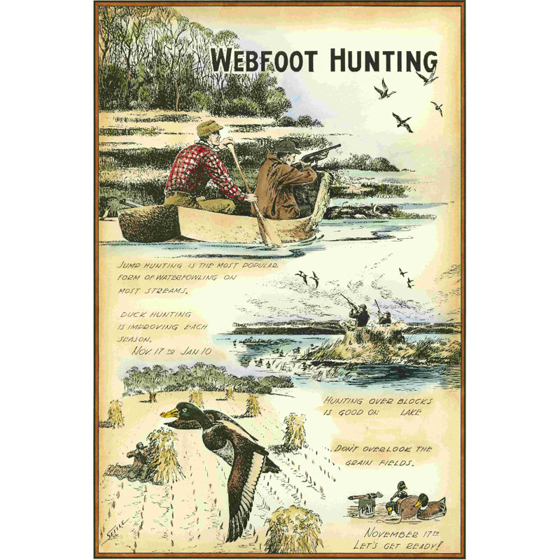 Webfoot H chasse, H 12 po x l 8 po