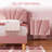 Twin Size Upholstered Platform Bed Frame-2114204359-2114204361