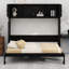 Lit escamotable double avec armoires de rangement