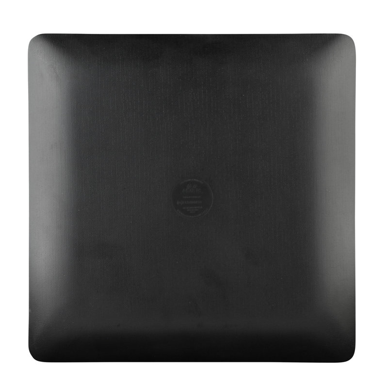10'' Square Dinner Plate, Black