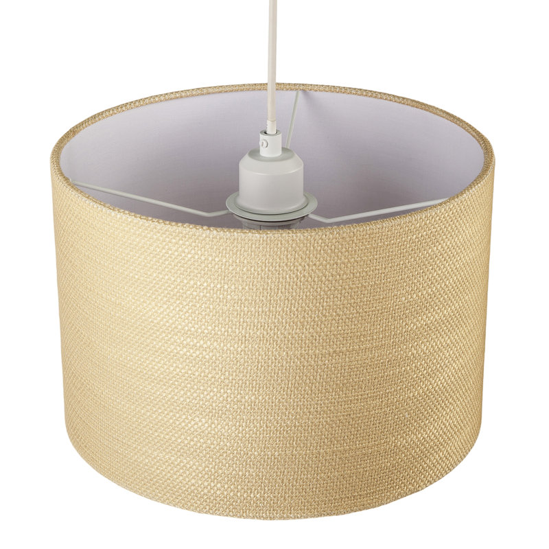 20 cm H Drum Fabric Lamp Shade ( Slip-On ), Sunlight
