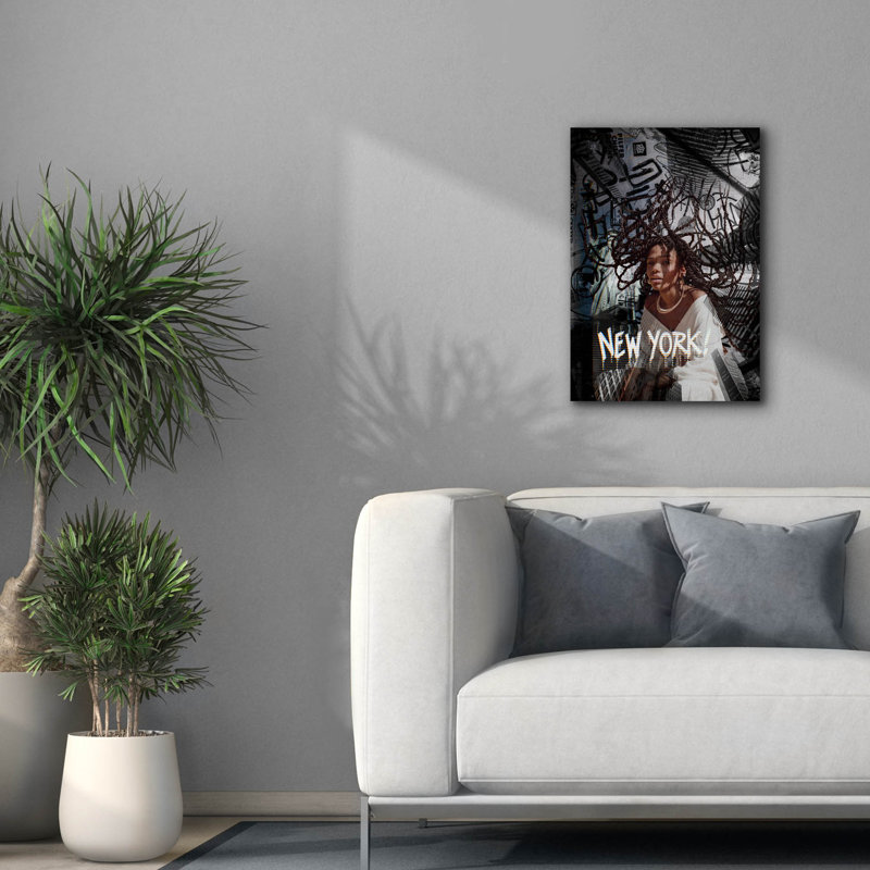 Winston Porter 'New York!' by Svetlana Aleynikova Canvas Wall Art, H 26 po x l 18 po