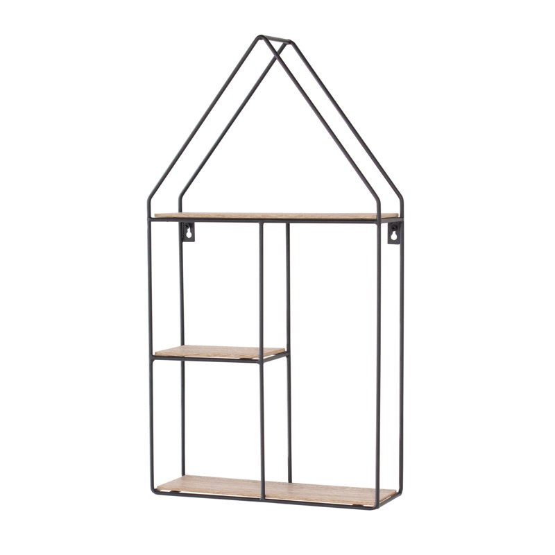 Hallmark Wall Shelf, Wire House Shape Design