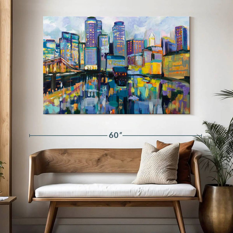 Sireci Boston Harbor, 34" H x 51" W