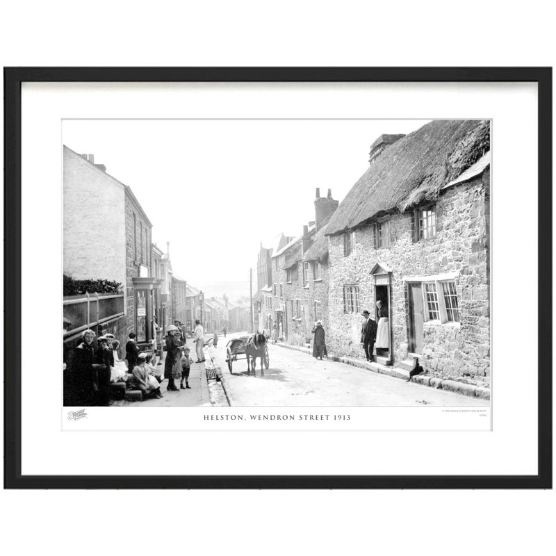 Helston, Wendron Street 1913 - Single Picture Frame Print, 28cm H x 36cm W x 2.3cm D