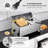 WeChef 7200W 240V Commercial Electric Deep Fryer Dual Removable Basket Stainless Steel Electric Countertop Fryer w/Time Control Fast Heat Up Deep Fryer for Commercial Restaurant Use