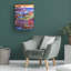 Art mural sur toile tendue - "Pêche avec papa" par Julie Pace Hoff pour décoration de salon, de chambre à coucher ou de bureau - 18 x 24
