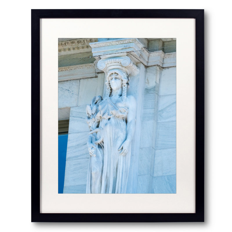 Nys Supreme Court Caryatid par Alfred Pommer - photographie avec cadre, 32" H x 24" W