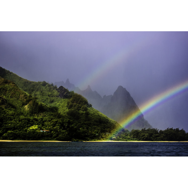 Double Rainbow par Blueroomuwp - Photographie sur toile tendue, H 8 po x l 12 po