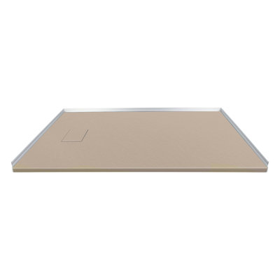 Transolid Trimslate Plus 60-in x 32-in Zero Threshold Tub Replacement Shower Base with End Drain