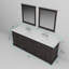 Meuble-lavabo double l 84 po x P 22 po et miroirs 34 po Dukes-1223352818