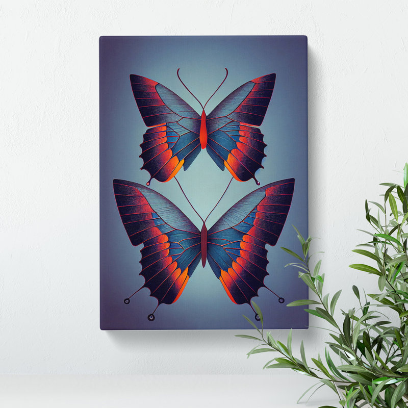 Loving Butterflies - Wrapped Canvas, 50cm H x 35cm W x 3cm D