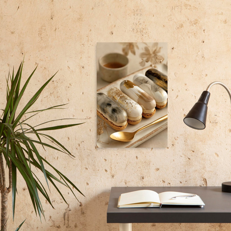 Élégant art mural contemporain délicat et élégant Eclairs, H 24 po x l 16 po