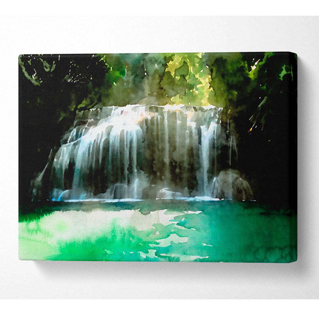 Wasserfall Paradies Klares Wasser - Druck