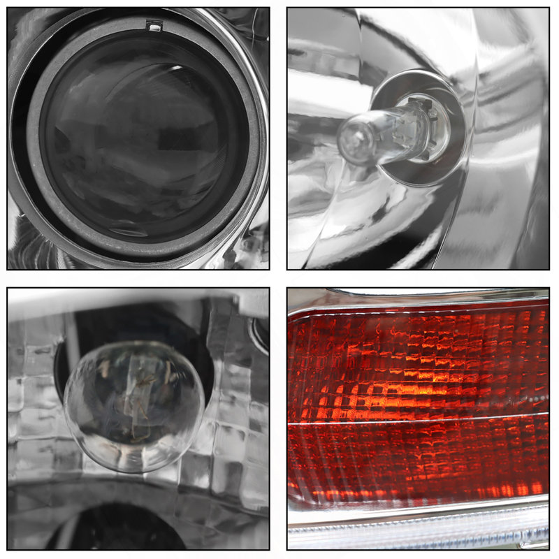 Halogen Headlights Assembly Compatible With Peterbilt 579 2013-2020 Pair
