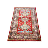 Tribal One-of-a-Kind 3′3" X 4'10″ New Age Wool Area Rug in
