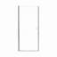 Porte de douche circulaire sans cadre de l 32 po x H 72 po avec verre trempé de 0,5 po d'épaisseur (6 mm)-123404577
