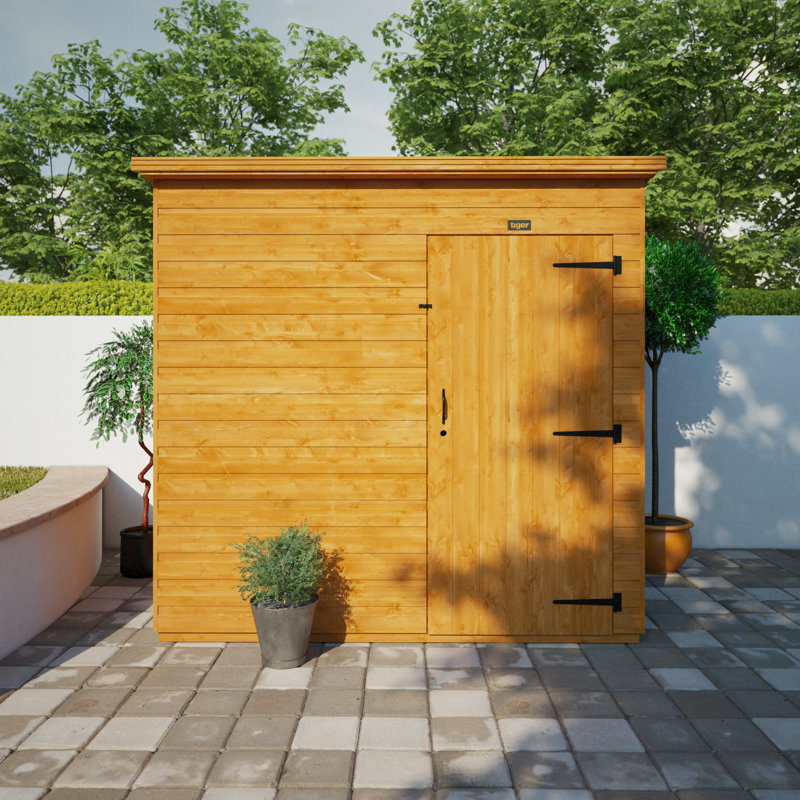 7x5w Tiger Shiplap Windowless Pent