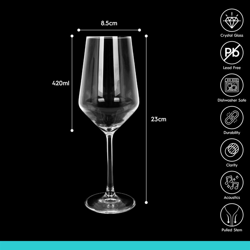 420ml White Wine Glass, Set of 6