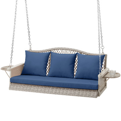 Jolliff Porch Swing, 900lbs High Load, Comfy Unique Design