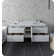 Base de meuble-lavabo mural flottant double 58 po Fresca Formosa - Base et lavabo non inclus