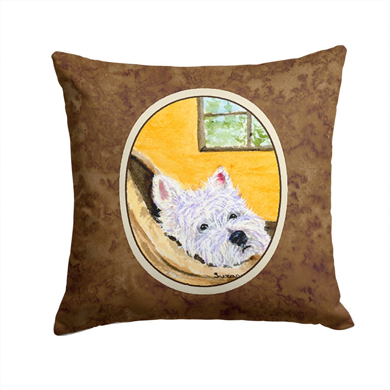 Coussin décoratif intérieur/extérieur westie