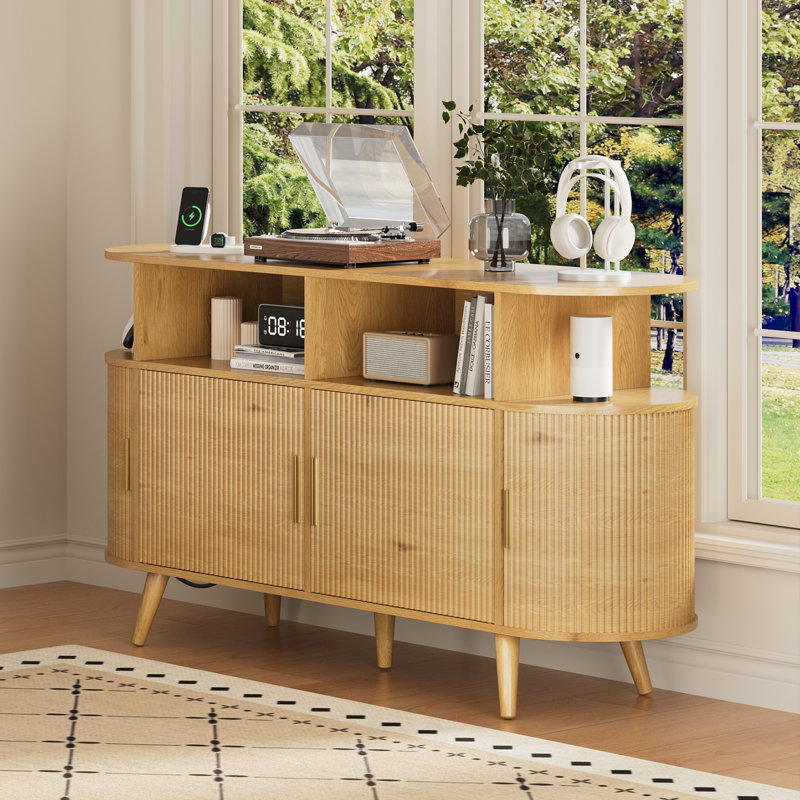 Support pour lecteur de disques Ato, Beige