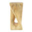 Table d'appoint Twist Shape, décoration décorative pour l'intérieur et l'extérieur, béton léger, texture semblable au bois, couleur naturelle, patio, balcon, côté piscine, sans assemblage, hauteur de 26,8 po, dimensions de 12,5 po-518703178-518703179