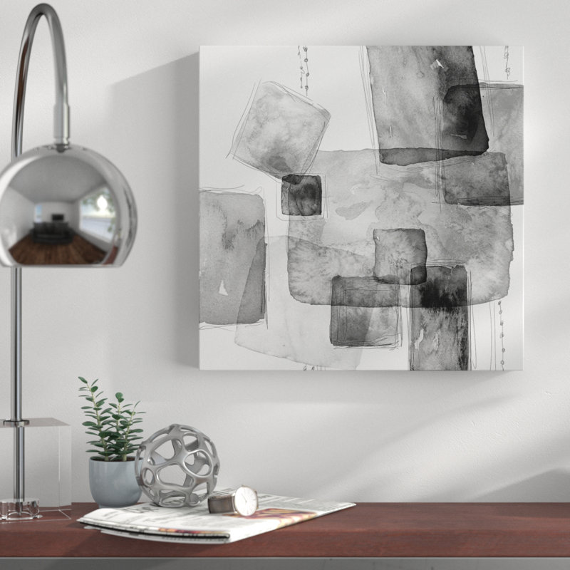 " Patchlets ", 16" H x 16" W x 1.5" D, Wrapped Canvas