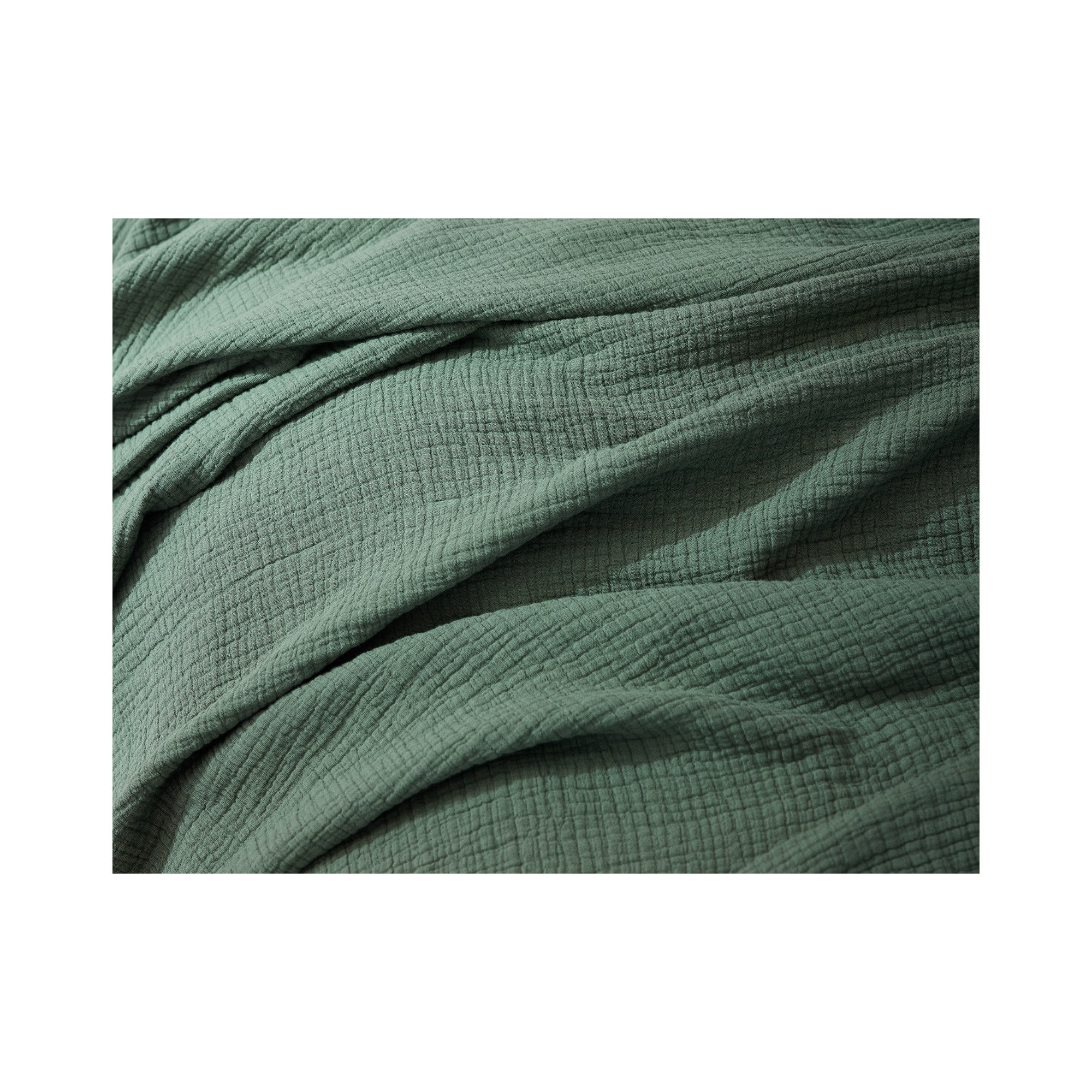 Topanga Matelasse Cotton Throw Blanket, Juniper, King