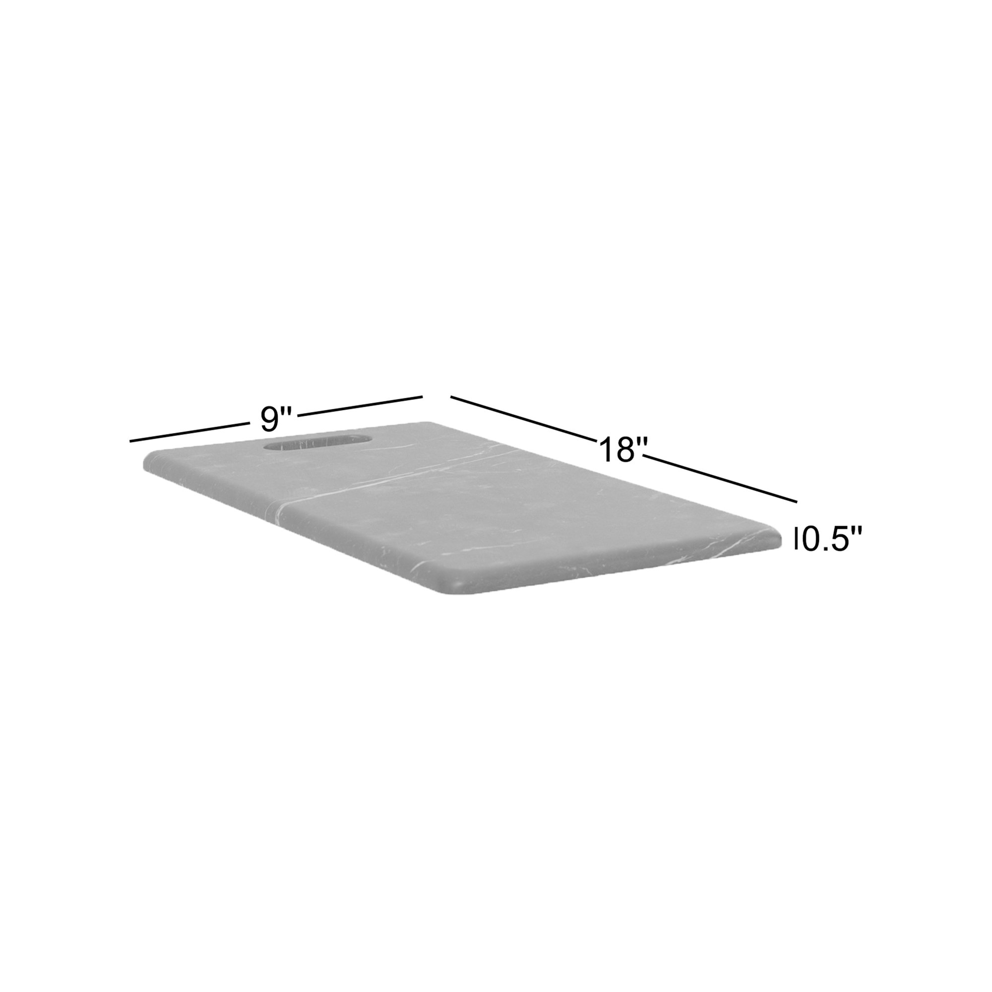 Kita Rectangle Marble Cheese Board, White