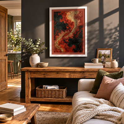 Molten Forms Abstract - Framed Print