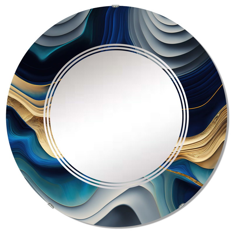 Miroir mural abstrait Peirsen, 32 po x 32 po