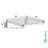 Chrome Wire Wall Mount Shelf-110263107