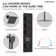 Thermostatic Digital Dual Shower System Set, 12" LED Rainfall Shower Head with 4-Function Hand Shower