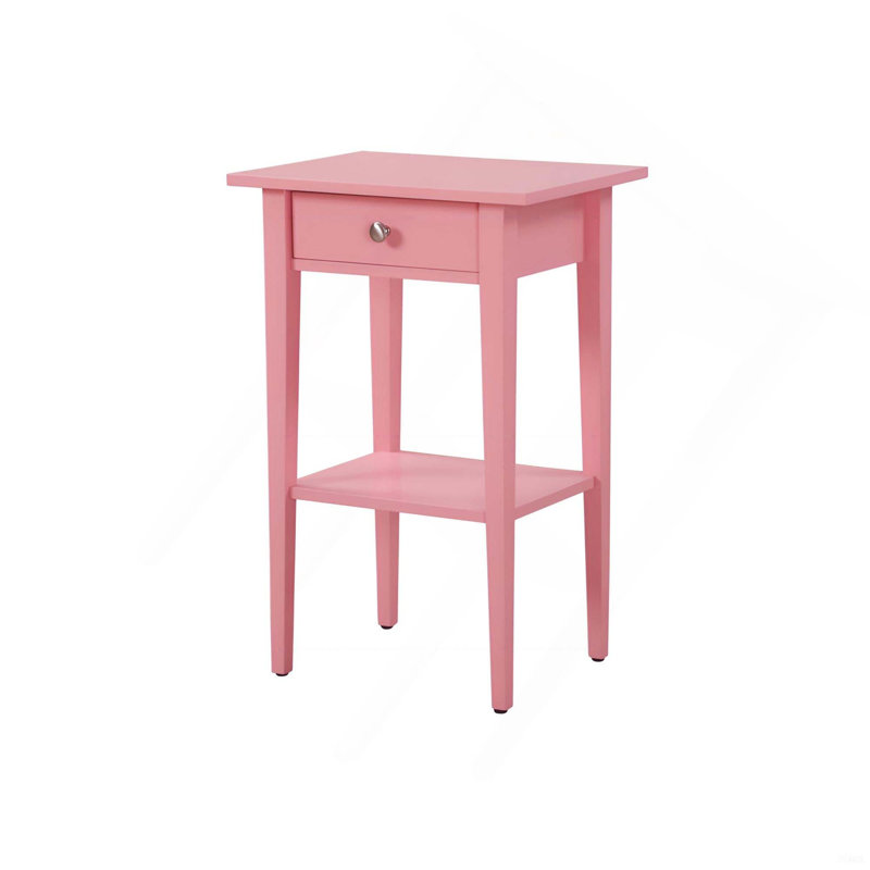 Table de chevet contemporaine en bois avec tiroir et tablette pour une organisation de chevet sans effort et une utilisation quotidienne durable
