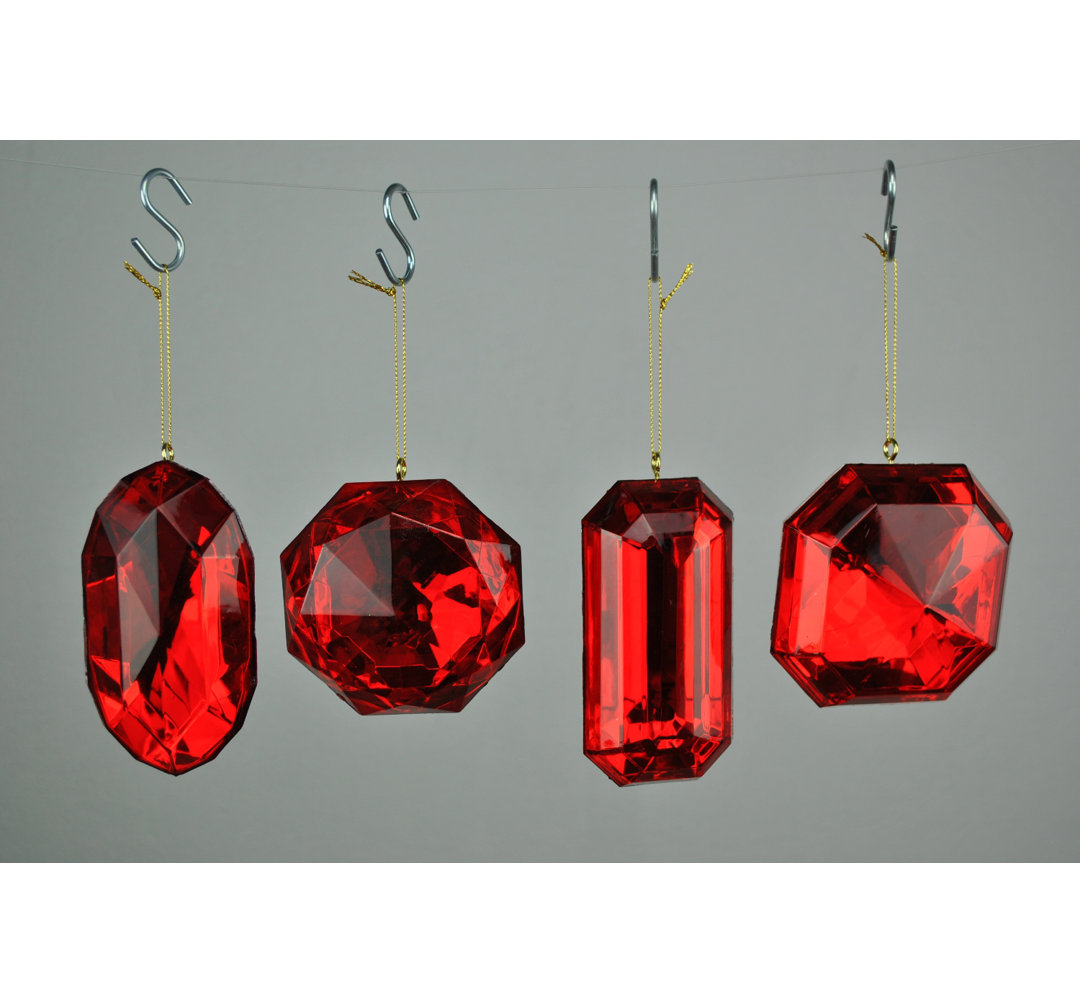 4 Piece Solid Ball Ornament Set The Holiday Aisle® 