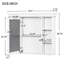Armoire de rangement murale blanche 35 po x 28 po avec porte miroir-1823307961