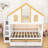 Two Drawers Wooden Bunk Bed With Storage Stairs And Shelves-1199315133